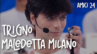 TRIGNO - Maledetta Milano (Audio e testo) | Amici 24