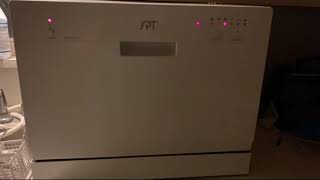 Review SPT Countertop Dishwasher, White