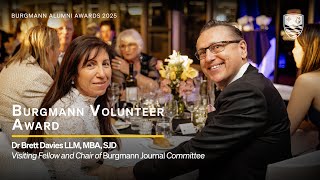 2025 Burgmann College Volunteer Award | Dr Brett Davies