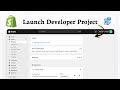 How to create an app in Shopify dev dashboard