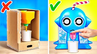 AQUA SPRUNKI Mini Dispenser 🧊💦 *Sprunki And Alphabet Lore Makeovers with Paper Crafts*