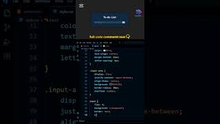 How to Create To Do List using #html #css #javascript #coding #astechmaster #Short #ToDoAp #WebDev