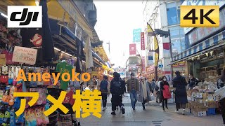 【アメ横】文化が融合。活気あふれる商店街│Ueno Ameyoko│東京・上野【4K60│DJI Pocket2】