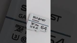 SUNEAST microSDカード 64GB class10 UHS-1 U3 V30 A1 最大読込95MB/s 4K対応 変換アダプタ付 Gaming LP SE-MSD064GMON