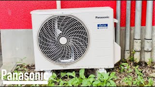 【Panasonic】パナソニック製エアコン室外機 (稼働中） Panasonic outdoor unit (running)