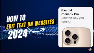 How to Edit Text on websites using a Bookmark!