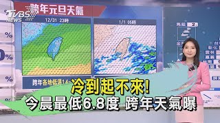 冷到起不來! 今晨最低6.8度 跨年天氣曝｜氣象主播  張蕙纖｜早安氣象｜TVBS新聞 20241229 @TVBSNEWS02