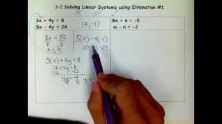 Solving Stystems using Elimination #1.mov