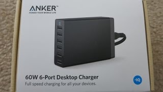 Anker 60w 6 Port USB Desktop Charger