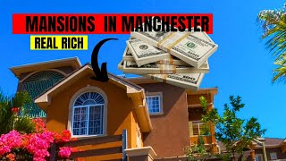 Largest houses in Manchester | Driving from Batter Sea Ave.  to New Green | Driving in Jamaica 2023.