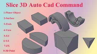 Auto Cad 3D Command || How To Use Slice Command In Auto Cad With Complete Detail