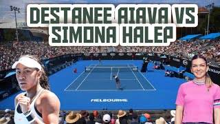 Destanee Aiava vs Simona Halep Melbourne Second Round