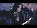 ASMR 🌹 Morticia Addams Adores You & Paints Your Portrait 🖤 Personal Attention, Sketching, Paintbrush