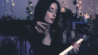 ASMR 🌹 Morticia Addams Adores You & Paints Your Portrait 🖤 Personal Attention, Sketching, Paintbrush