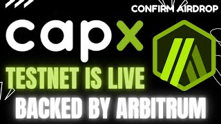 🔴 CapX AI | Backed by Arbitrum | Incentivised Testnet is Live #airdrop2025 #cryptoairdrops