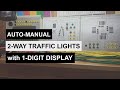 TRAFFIC LIGHTS | 2-WAY | AUTO-MANUAL CONTROL | SIEMENS PLC PROGRAM