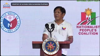 FULL SPEECH: Marcos at Alyansa senatorial bets' campaign rally in Davao del Norte