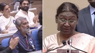 President Droupadi Murmu Praises SS Rajamouli \u0026 RRR Team | Allu Arjun Reaction | Manastars