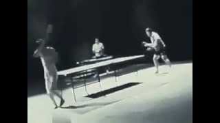 bruce lee playing ping pong