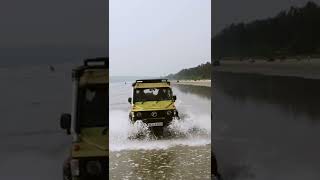 Asia's Longest Drive-in Beach in KERALA!!  Muzhuppilangad Beach in Kannur!! #shorts #forcegurkha