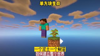 Survival on a single block: how to create a whole world with one dirt and one sapling at the begi...