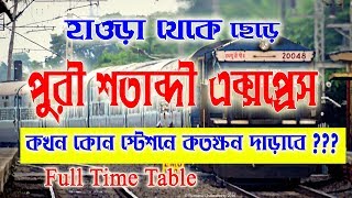 12277/Howrah   Puri Shatabdi Express || হাওড়া পুরী শতাব্দী এক্সপ্রেস এর টাইম টেবিল সহ তথ্য ...