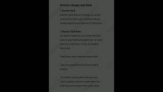 Class 12 physics notes | Electric field and charge all definitions | pdf link in description