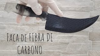 Faca de FIBRA DE CARBONO