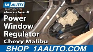 How to Replace Window Regulator 05-08 Chevy Malibu