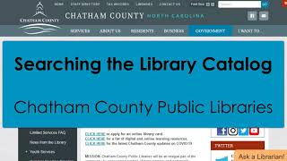 Basic Searching in the Library Catalog