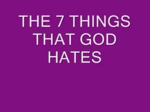 The 7 Things That God Hates Youtube