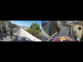 extreme downhill mtb pov in the streets of valparaiso