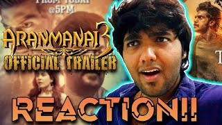 Aranmanai 3 Official Trailer | REACTION!! | Arya | Sundar C | Raashi Khanna | Andrea Jeremiah |