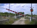 spoorwegovergang triggiano i railroad crossing passaggio a livello