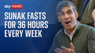 Prime Minister Rishi Sunak fasts for 36 hours every week