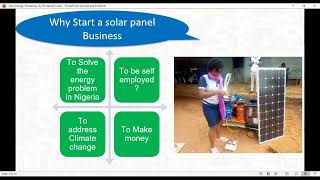 Exploring the Opportunities of Solar Energy Business In  Nigeria