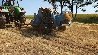 Strohballenpresse Fortschritt K442  2019/ Strohballen wie in der DDR