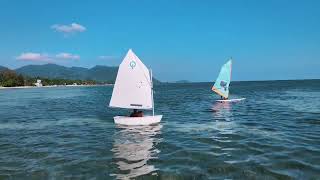 Optimist Sailing in Ban Tai Beach, Koh Phangan