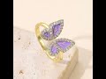 gold ✨butterfly rings 💍 latest light weight gold rings collection new wedding rings collection