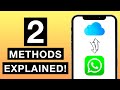 iPhone WhatsApp Backup EXPLAINED! (2 Methods)