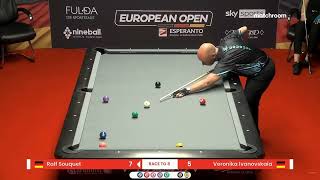 Female Pool Player Has No Idea She Just Lost Match | European Open Pool Championship