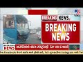 government bus colids with container near pardi surat gujarat tv9gujarati