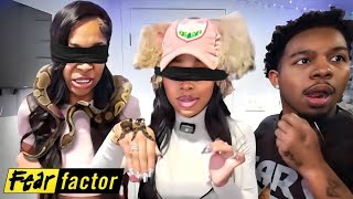 Deshae Frost Plays Fear Factor With Jayda Wayda \u0026 Ekane!