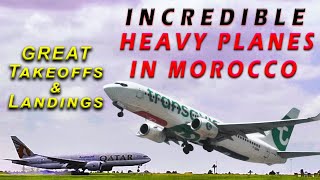 Casablanca and Marrakech airport Plane spotting | Takeoff and Landing Morocco