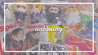 〔開封動画〕ハイキューグッズ開封⌇アクスタ，ちみけも，chibiぬい，激闘ステッカー，缶バッジ，ガチャ，ショーセツバン‼︎🏖️🧡ユニも届いた…❕