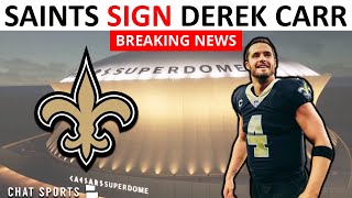 BREAKING: Saints SIGN Derek Carr In 2023 NFL Free Agency | New Orleans Saints News & Reaction