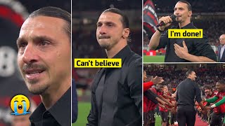 😭 Zlatan Ibrahimovic in Tears as he announces his Retirement from Football