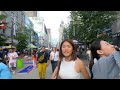 🇨🇦 【4k】☀️ downtown vancouver bc canada. granville street. granville block party. august 25 2024.