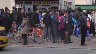 全国都道府県対抗女子駅伝　第二中継ポイント　待機場所