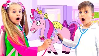 Diana and Roma 1 Hour |  Diana and Roma Learn How the Body Works! Magic Cartoon Field Trip!